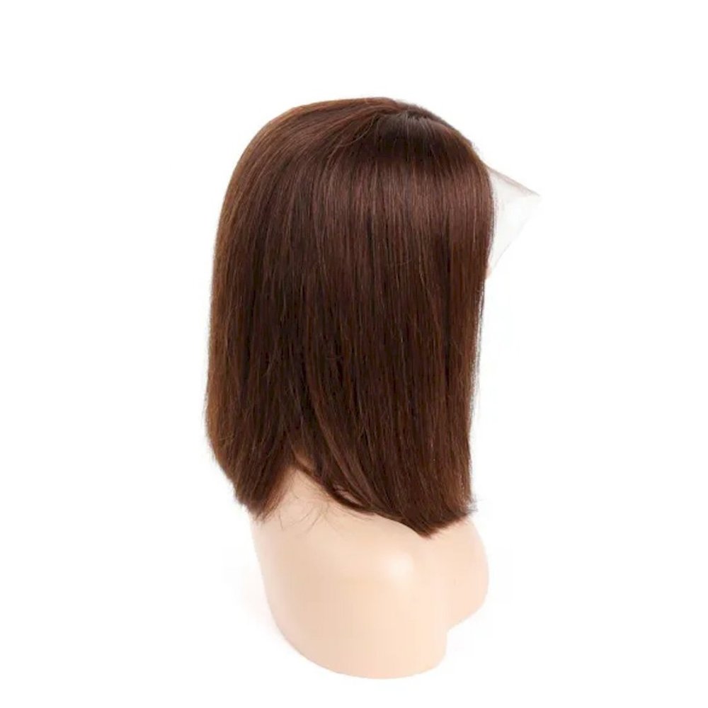 100% Human Hair Lace Front, Short Bob Wig 12" Inch - Picture 2 of 7